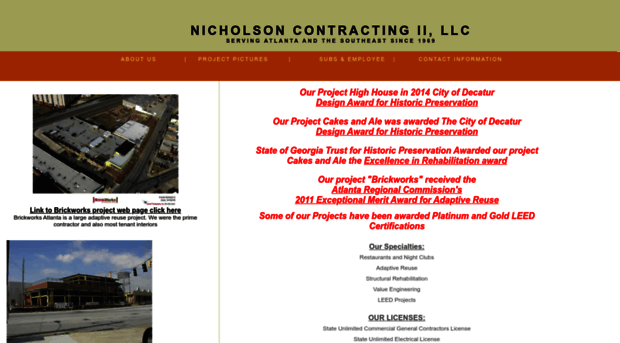 nicholsoncontracting.com