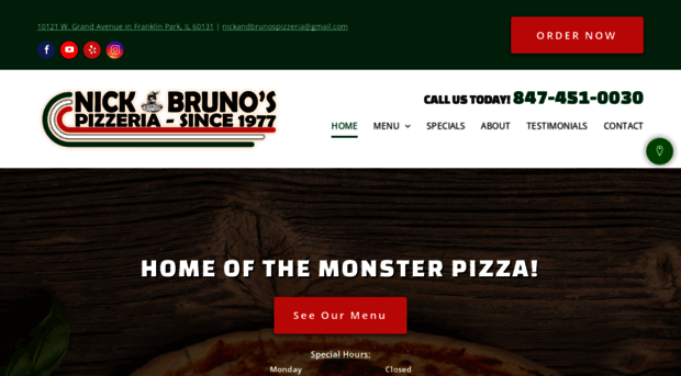 nickandbrunospizzeria.com