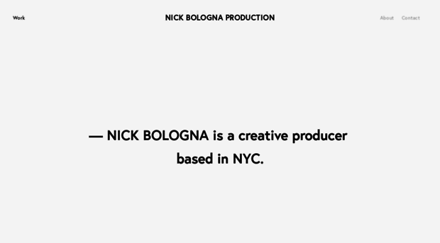 nickbolognaproduction.com