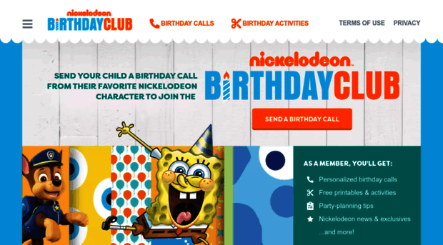 nickelodeonbirthdayclub.com