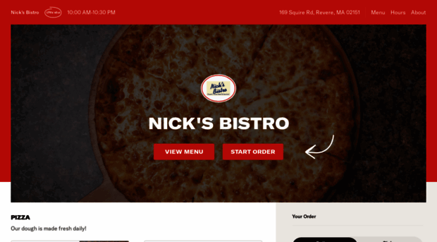 nicksbistromenu.com