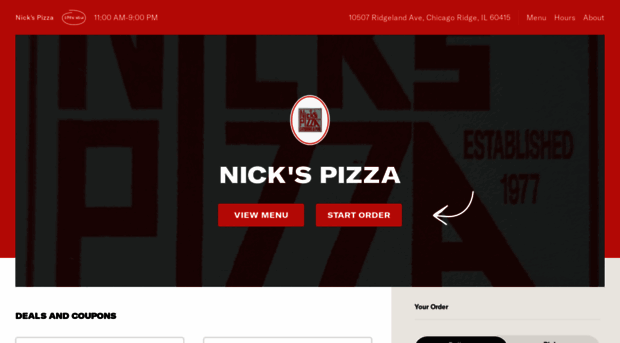 nickspizzachicagoridge.com