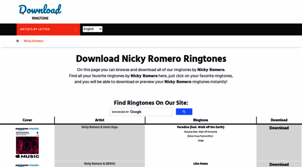 nickyromero.download-ringtone.com