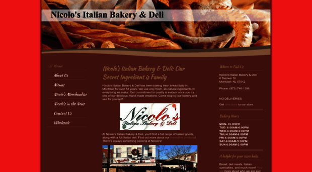 nicolosbakeryanddeli.com