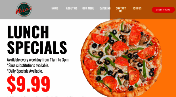 nicospizza.com