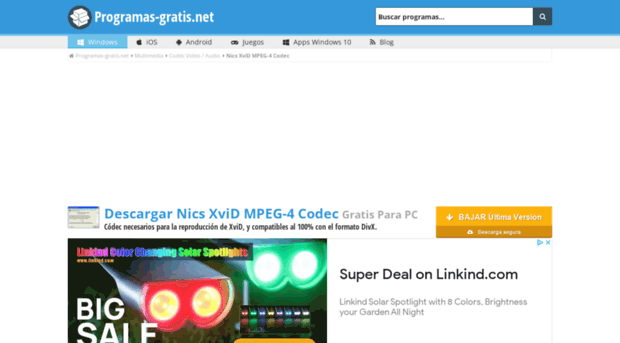 nics-xvid-mpeg-4-codec.programas-gratis.net