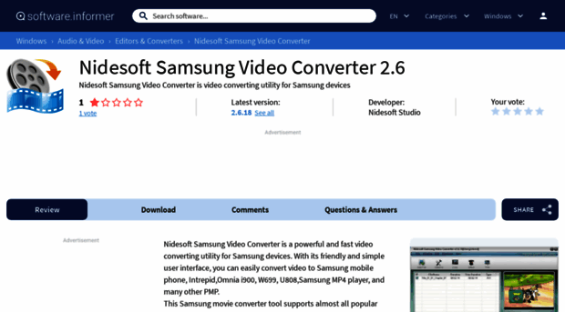 nidesoft-samsung-video-converter.software.informer.com