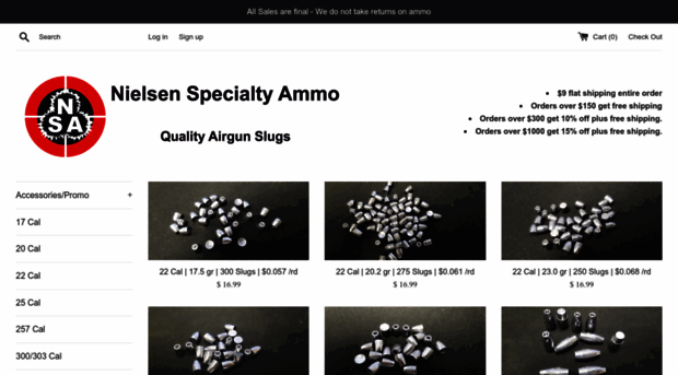 nielsenspecialtyammo.com