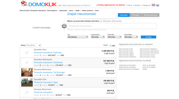 nieruchomosci-tomaszow-mazowiecki.domoklik.pl