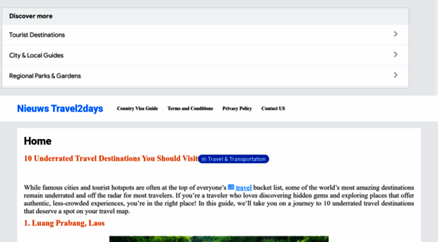 nieuws.travel2days.com