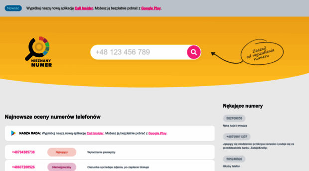 nieznanynumer.pl