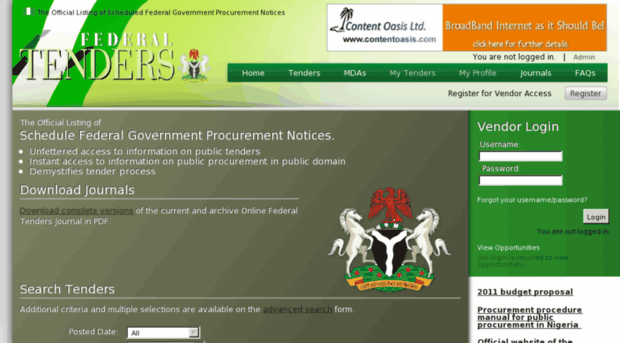 nigeriafederaltenders.gov.ng