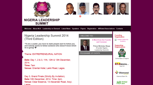 nigerialeadershipsummit.com