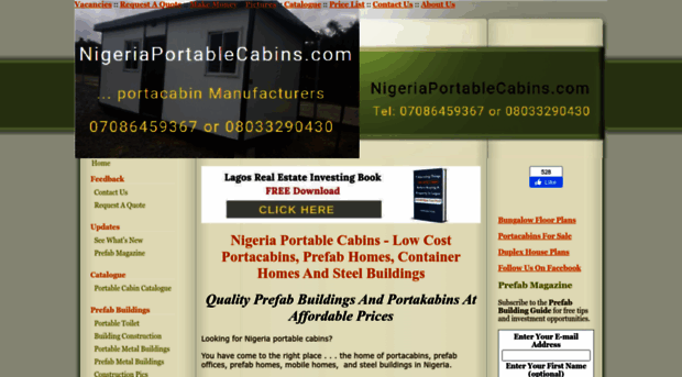 nigeriaportablecabins.com