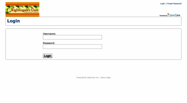 Nightingale clearcareonline Login ClearCare Nightingale Clear 