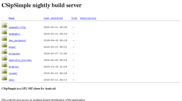 nightlies.csipsimple.com