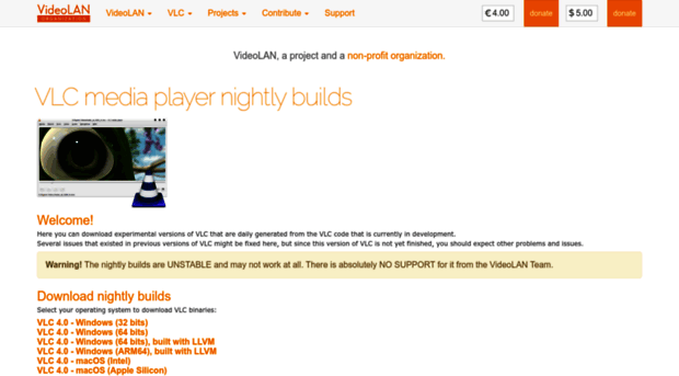 nightlies.videolan.org