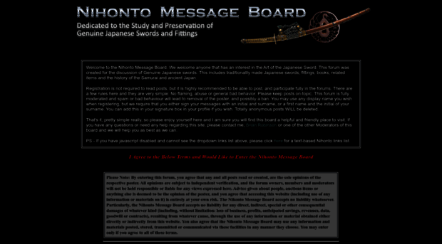 nihontomessageboard.com