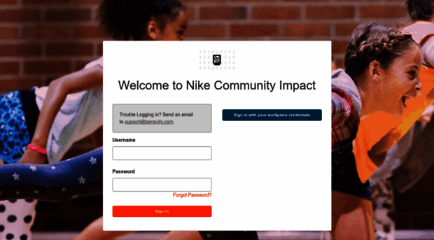 nike.benevity.org - Login | Nike 