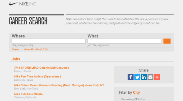 nike biz jobs