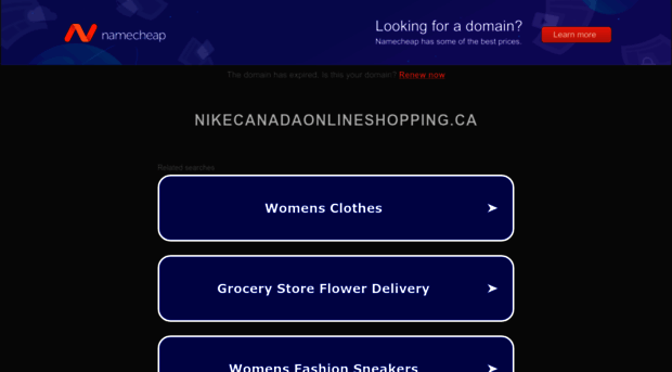 nikecanadaonlineshopping.ca