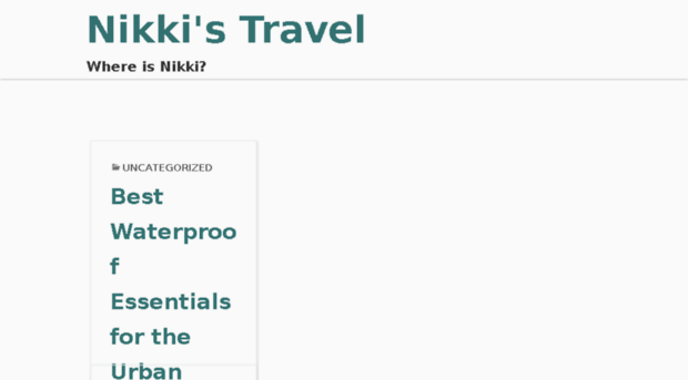 nikkistravel.com