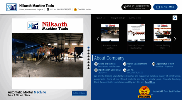 nilkanthmachinetools.com