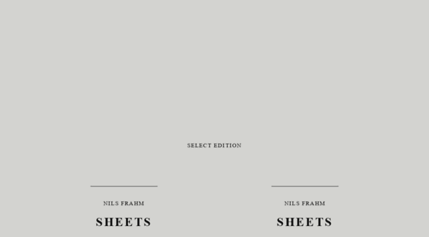 nilsfrahm-sheets.com