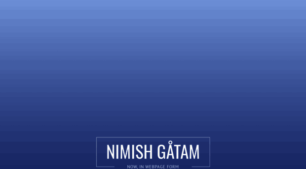 nimishg.com