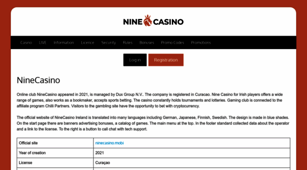 ninecasino.mobi