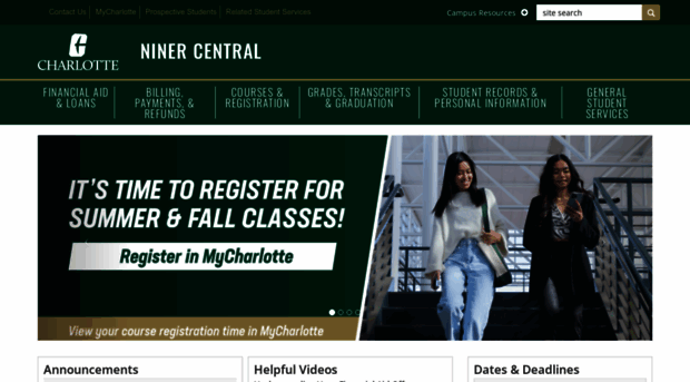 ninercentral.uncc.edu