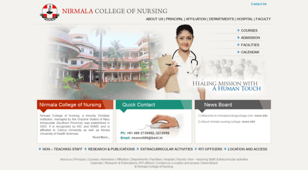 nirmalanursingcollege.com