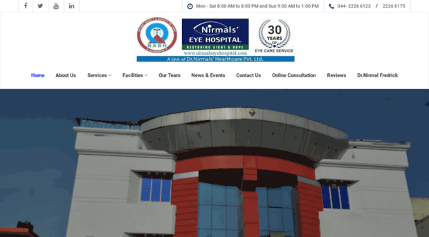 nirmalseyehospital.com