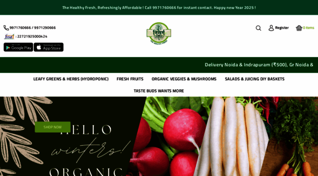 nisargafoods.com