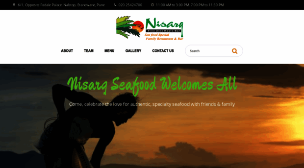 nisargseafood.com