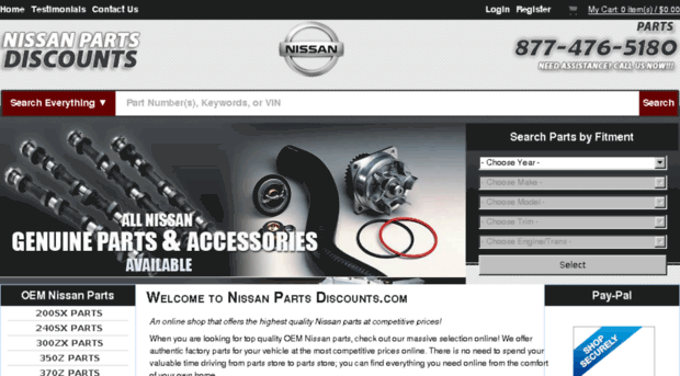 nissanpartsdiscounts.com