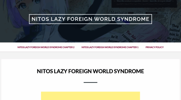 nitoslazyforeignworldsyndrome.com