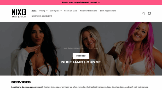 nixiehairlounge.com