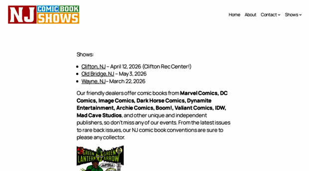 njcomicbookshows.com