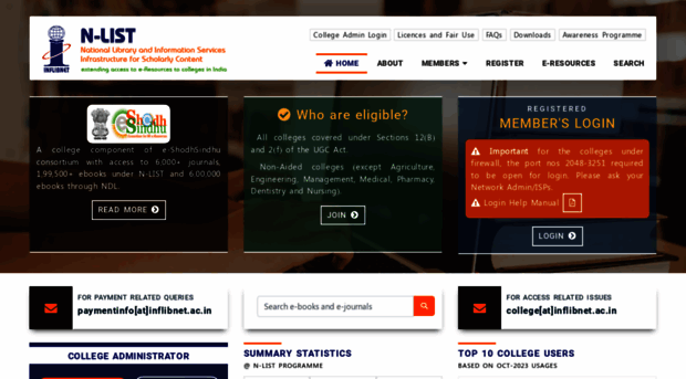 nlist.inflibnet.ac.in