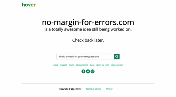 no-margin-for-errors.com