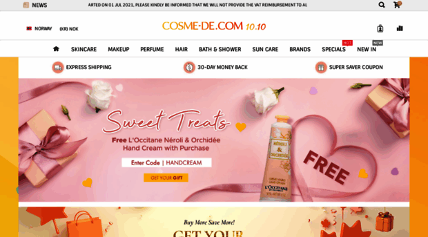 no.cosme-de.com