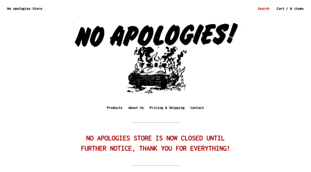 noapologiesstore.bigcartel.com