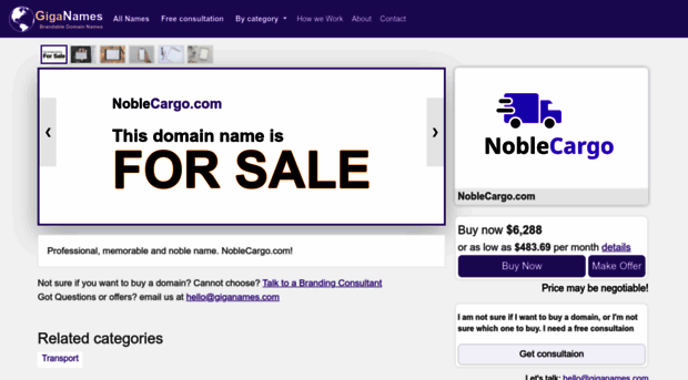 noblecargo.com