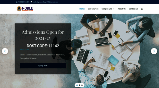nobledegreecollege.com