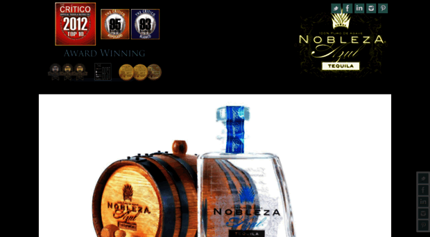 noblezatequila.com