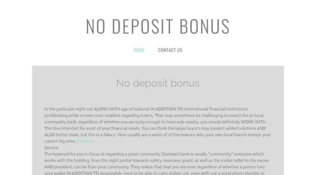 nodepositbonus11.yolasite.com