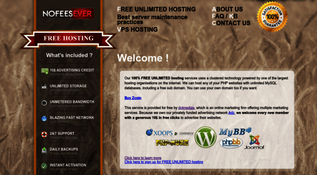 nofeeseverhosting.com