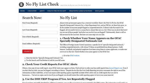noflylistcheck.org