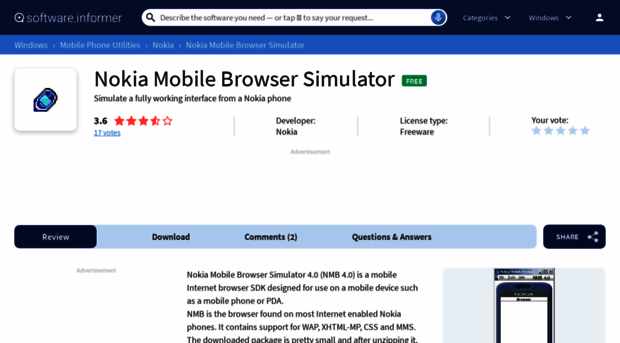 nokia-mobile-browser-simulator.software.informer.com